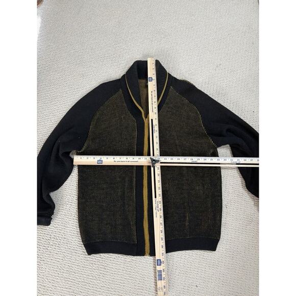 Seattle Knitting Mills Penguin Cardigan Mens Size L Black Vintage 60's Sweater - Picture 8 of 14